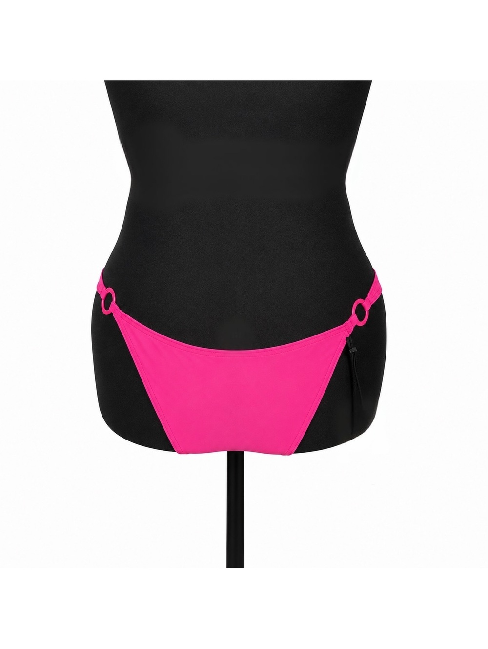 Shade & Shore Low Rise High Leg Pink Bikini Bottom (L 12-14)